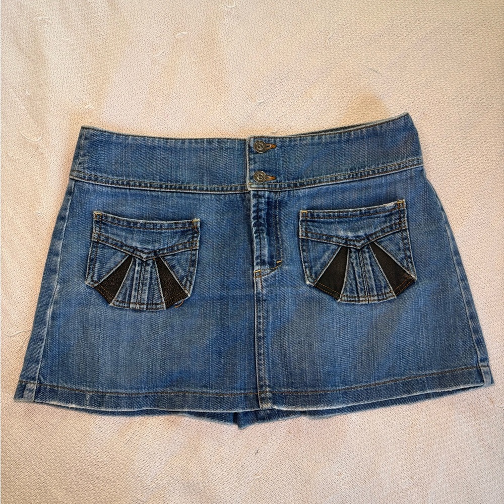 Y2K Vintage Juicy Couture Jeans Denim Mini Skirt